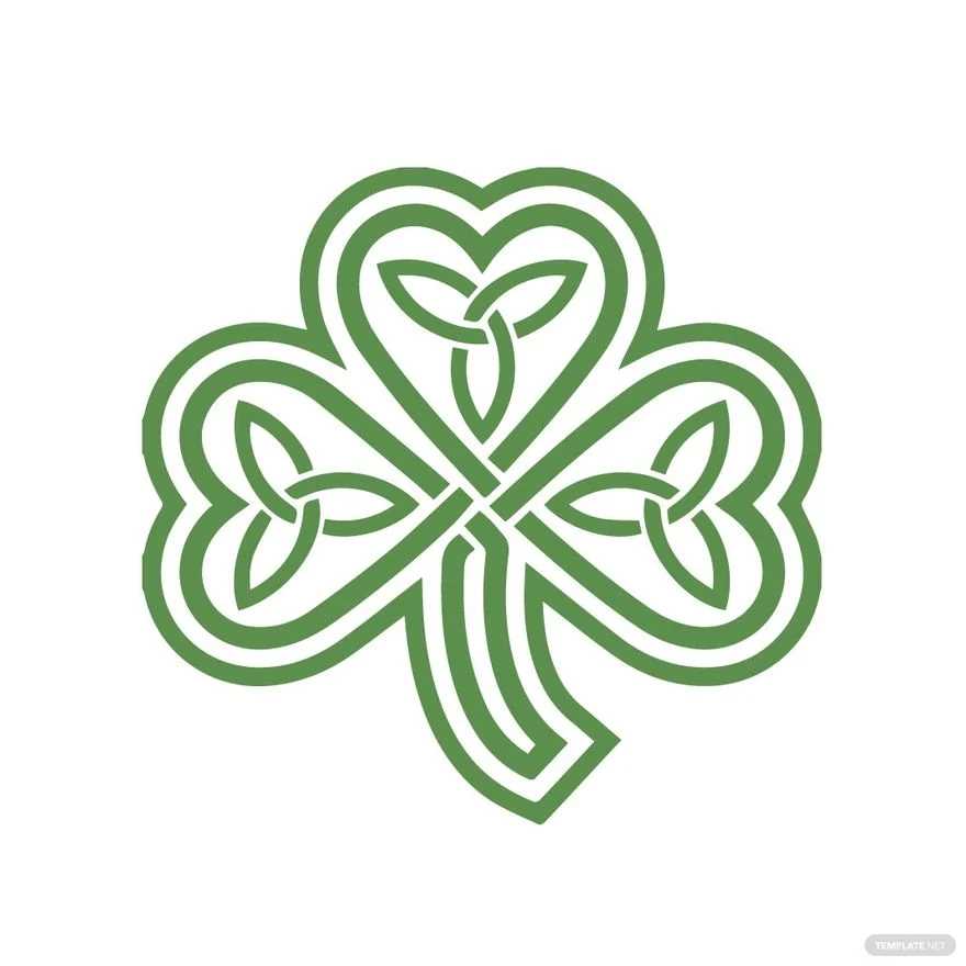 printable shamrock outline