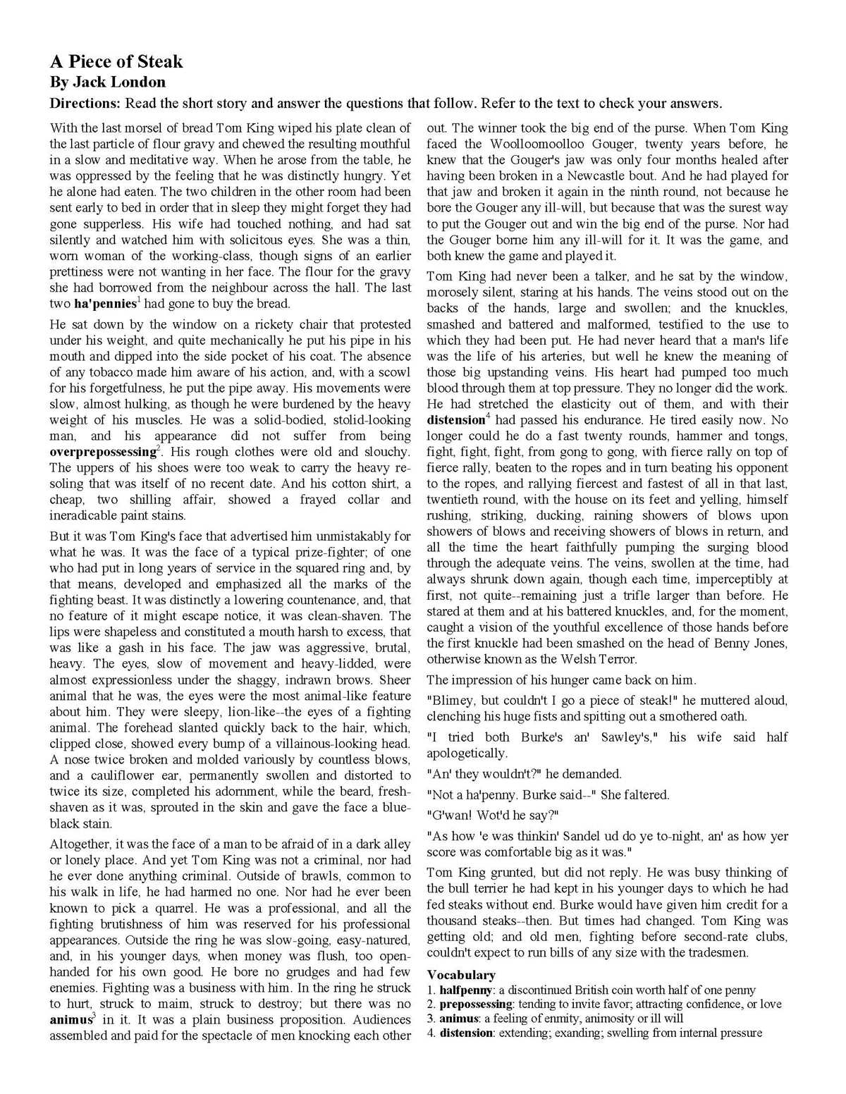 printable short stories