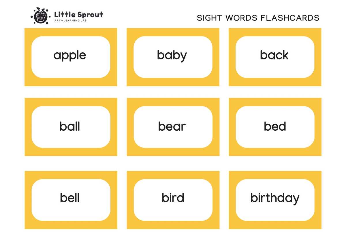 printable sight words flash cards with pictures printable sight words flash cards with pictures