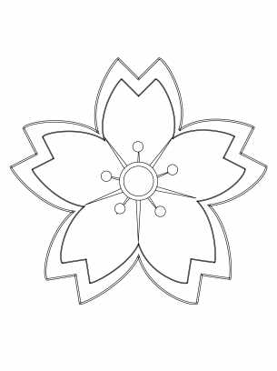 printable small flower coloring pages