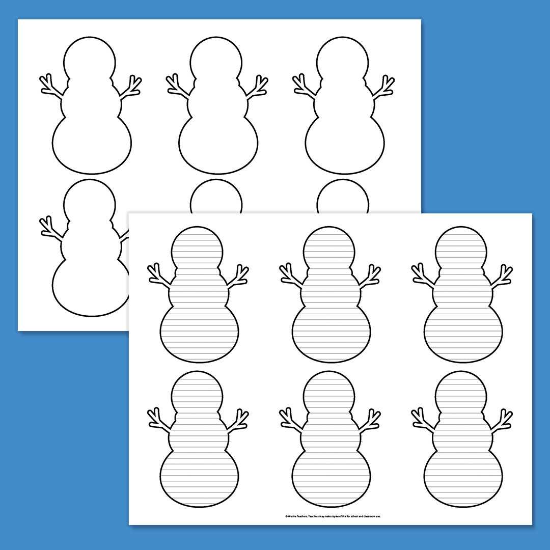 printable snowman pieces