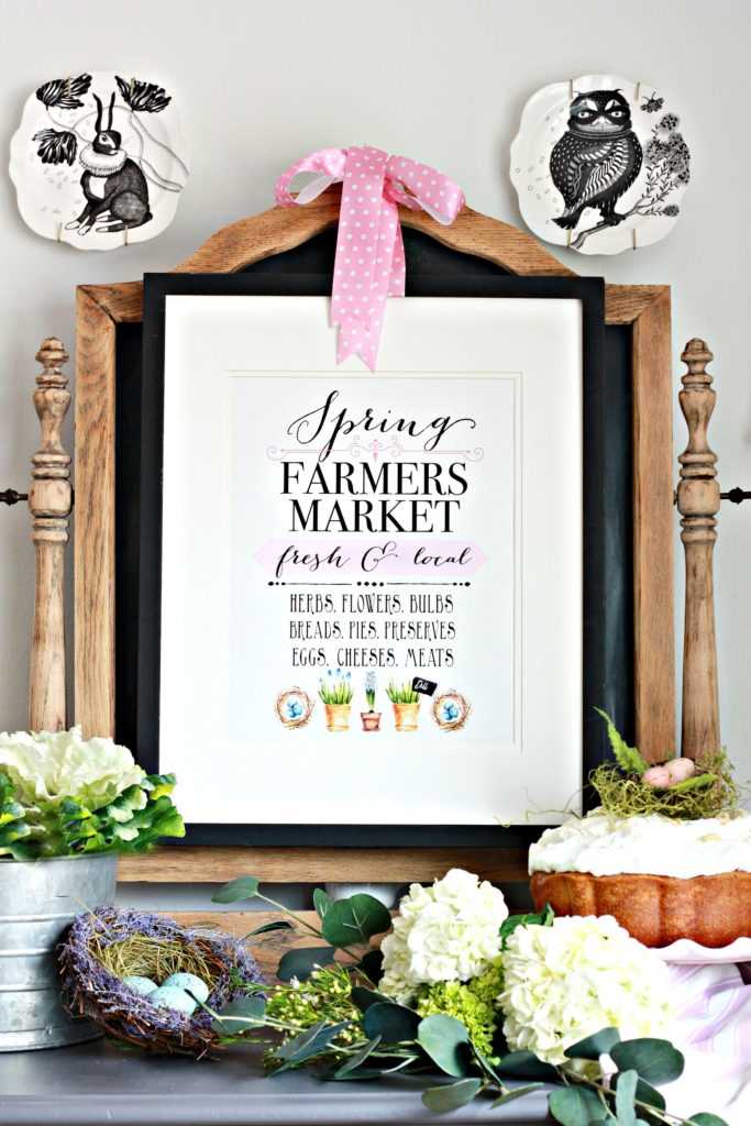 printable spring decor