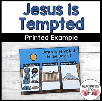 printable temptation of jesus craft