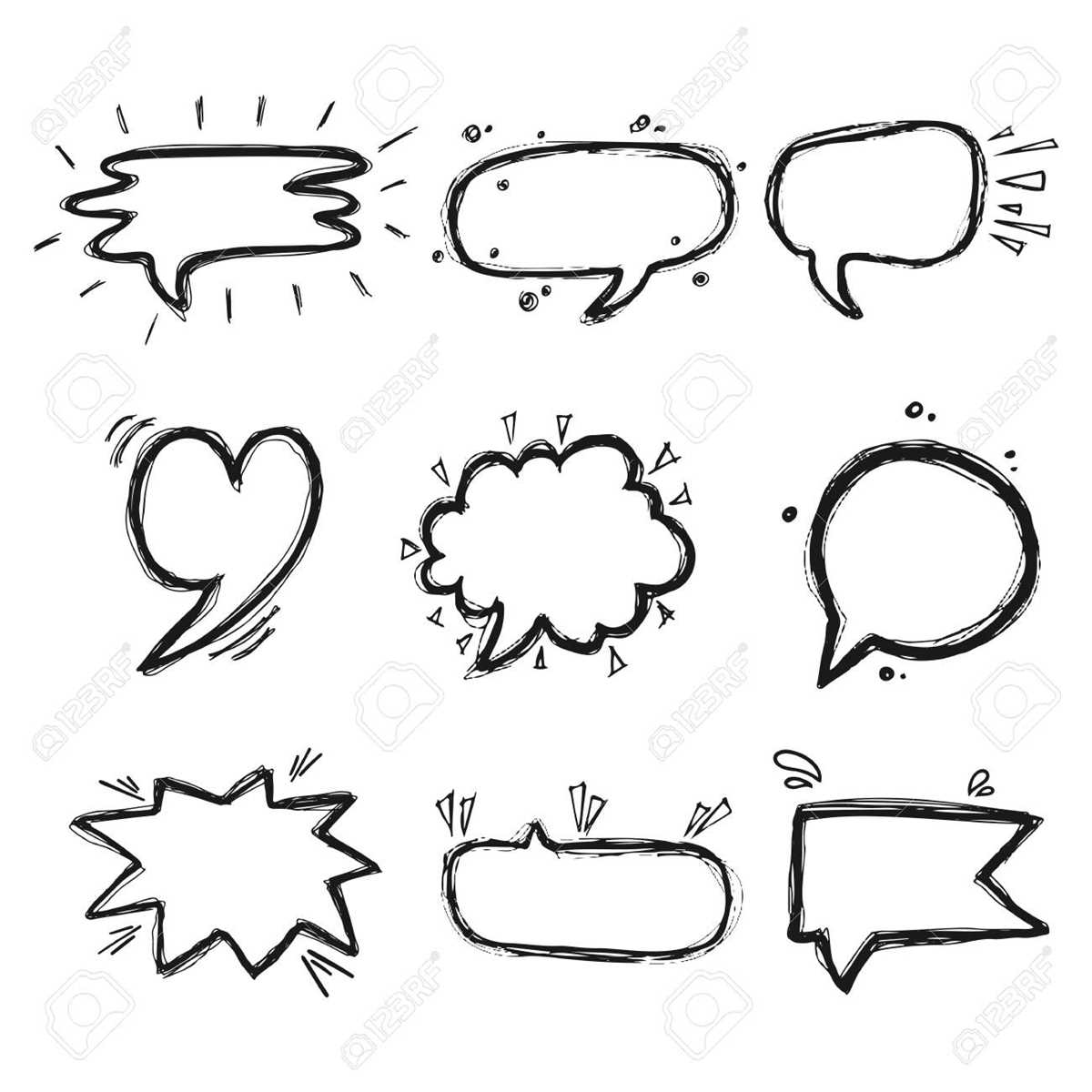 printable thought bubbles
