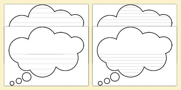 printable thought bubbles