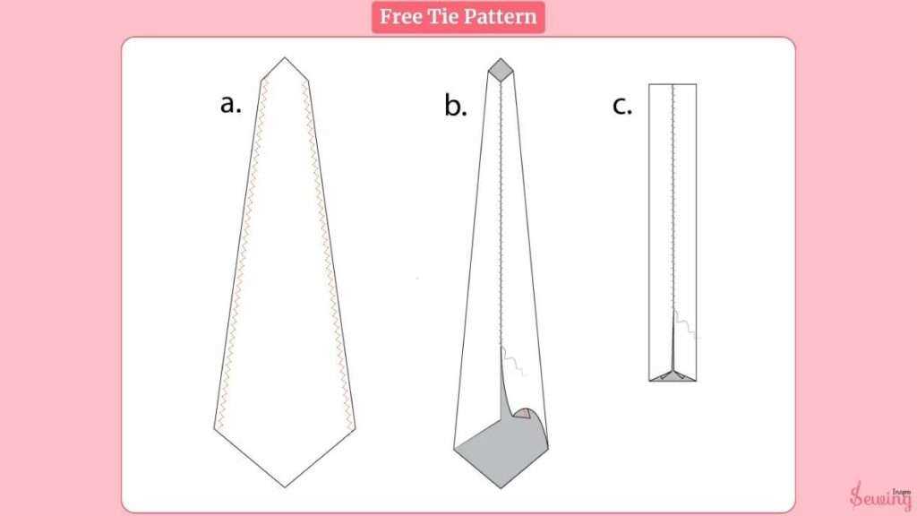printable tie sewing pattern