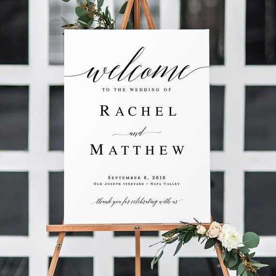 printable wedding signs