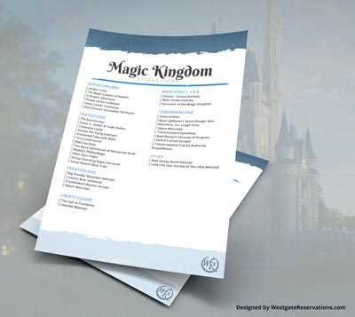 printable list of rides at disney world
