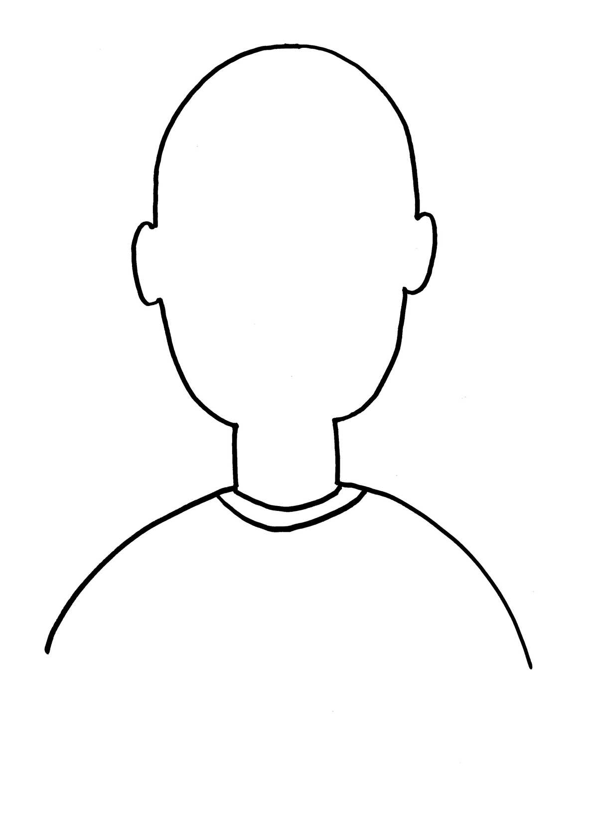 printable face template