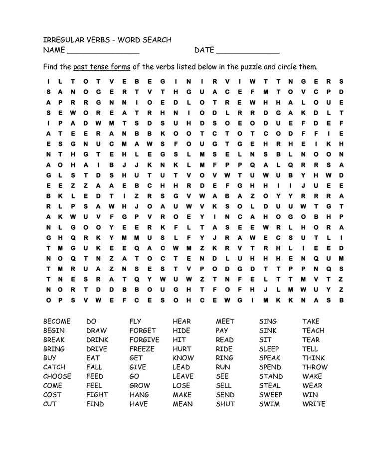 word search for 6th graders printable