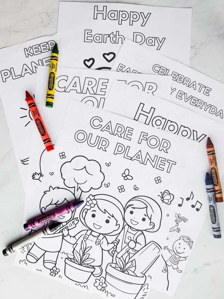 earth day coloring pages printable
