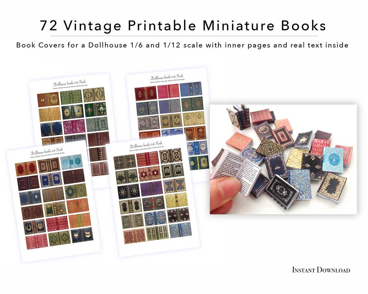 free printable miniature book covers free printable miniature book covers