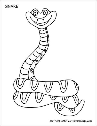 printable coloring pages of snakes