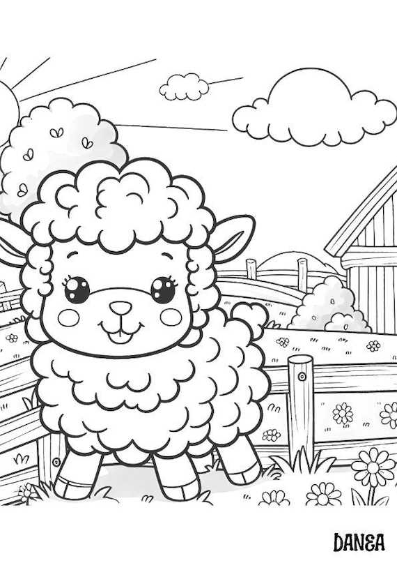 farm printable coloring pages