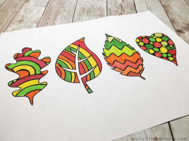 printable leaves free