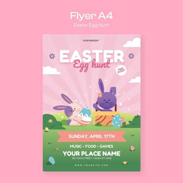 editable free printable easter egg hunt flyer template