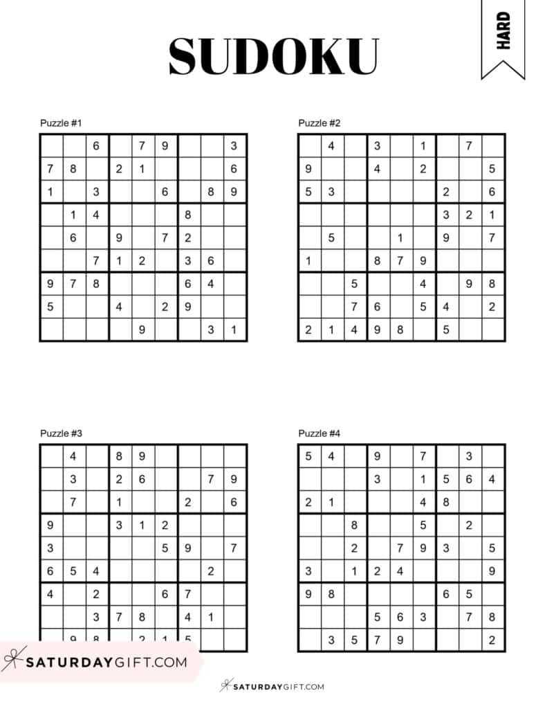 printable sudoku booklet