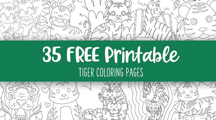 tiger coloring printable