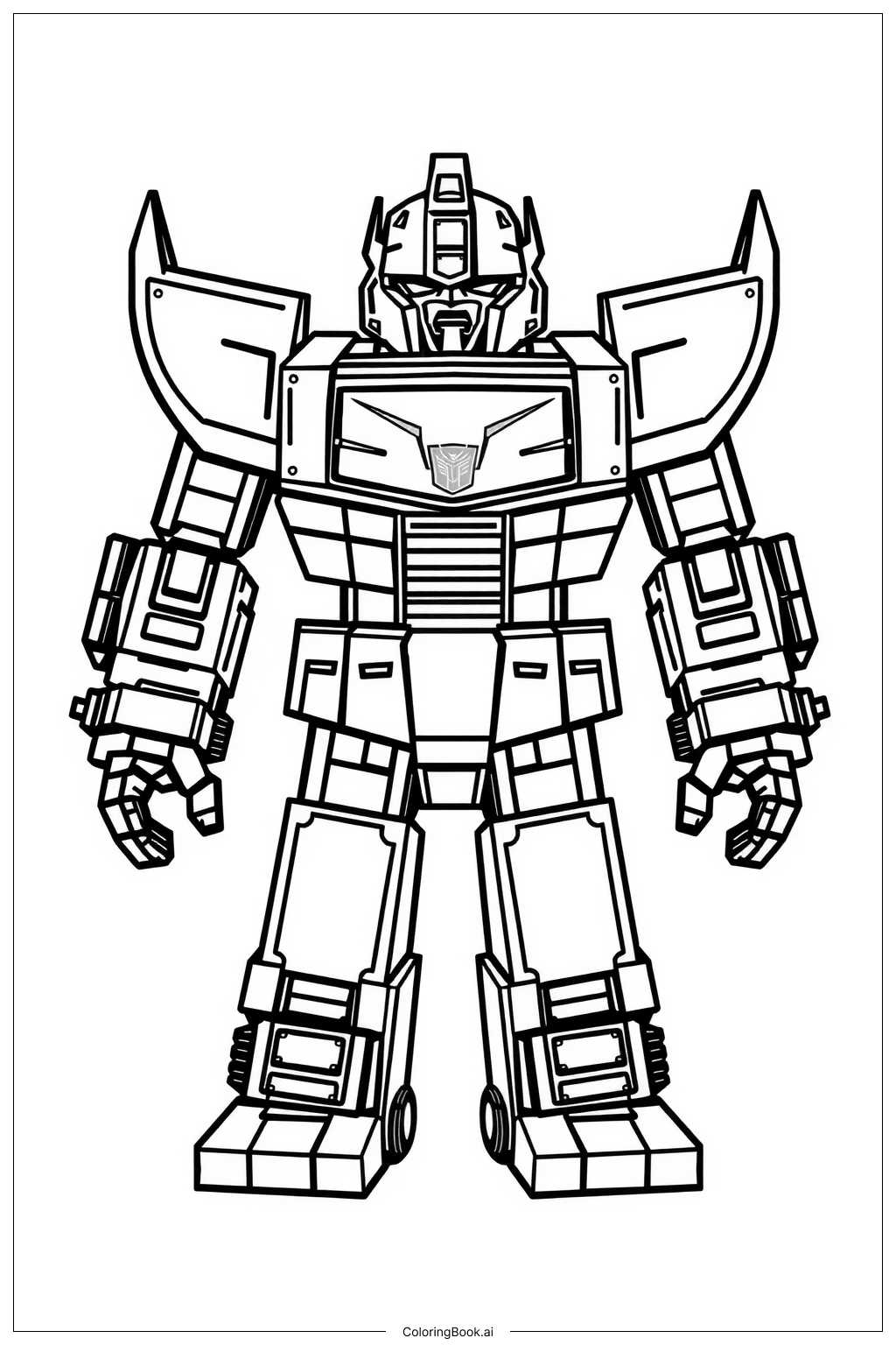 optimus prime printable coloring pages