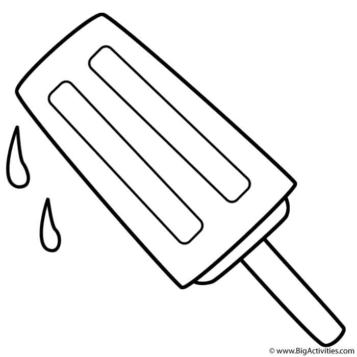 printable popsicle coloring pages