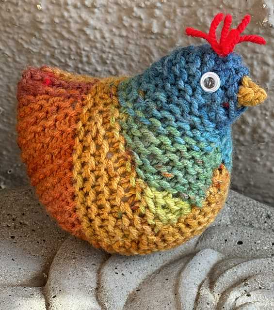 ravelry free printable emotional support chicken pattern