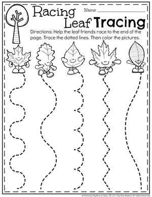 fall preschool activities printables