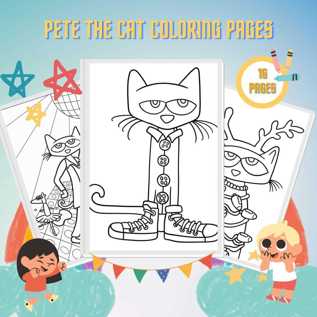 pete the cat coloring pages printable