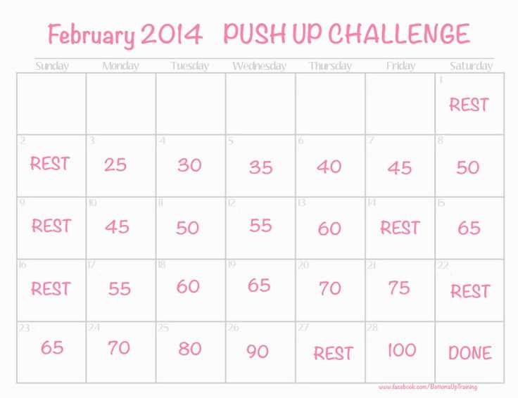 printable 100 pushup challenge
