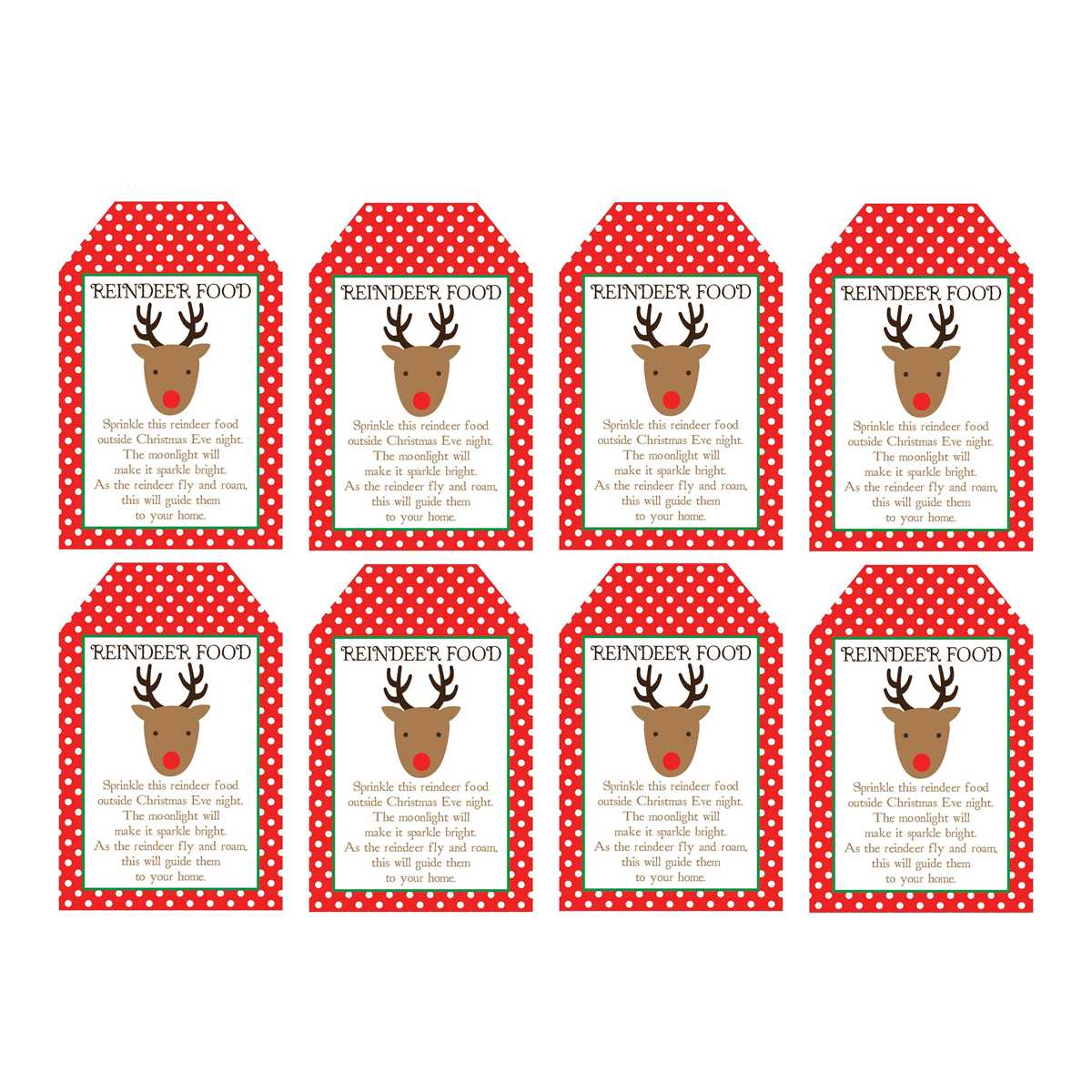 reindeer food printable tags free
