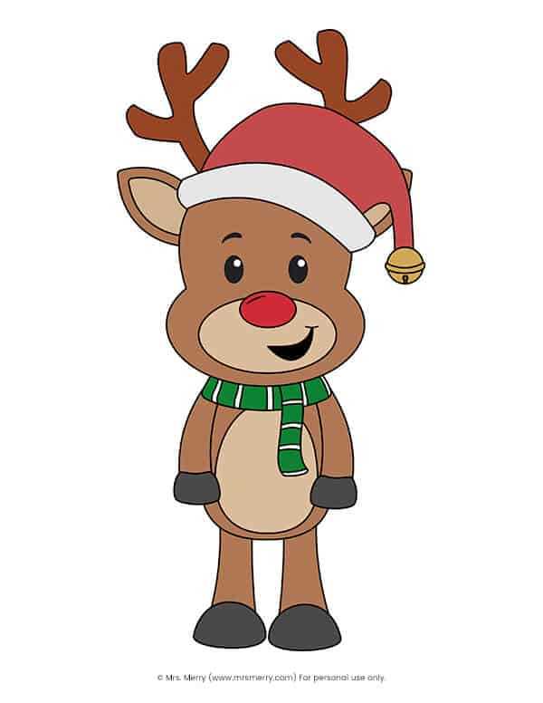 reindeer printable free