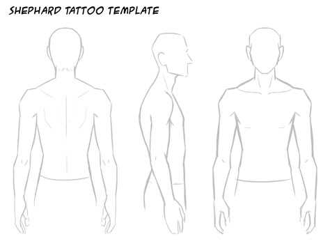 printable blank arm template for tattoo