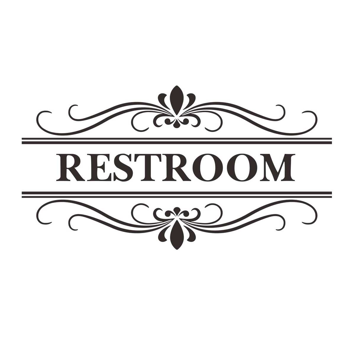 restroom sign printable