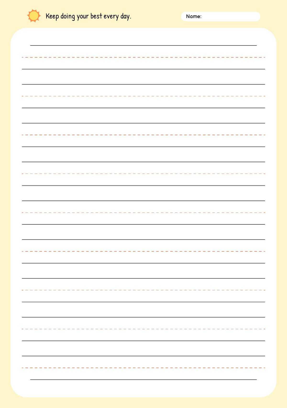 free printable note paper