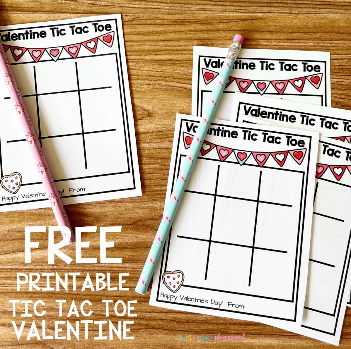 valentine tic tac toe printable