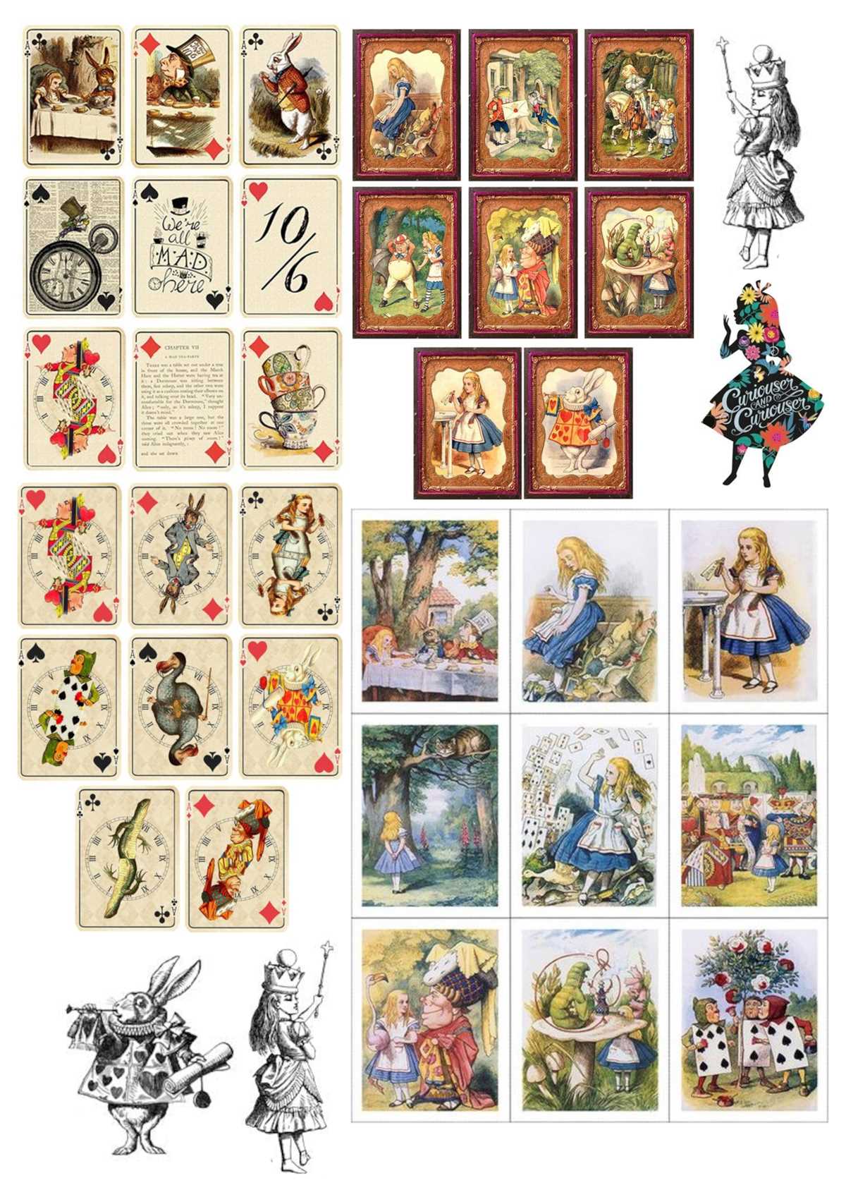alice and wonderland printables alice and wonderland printables