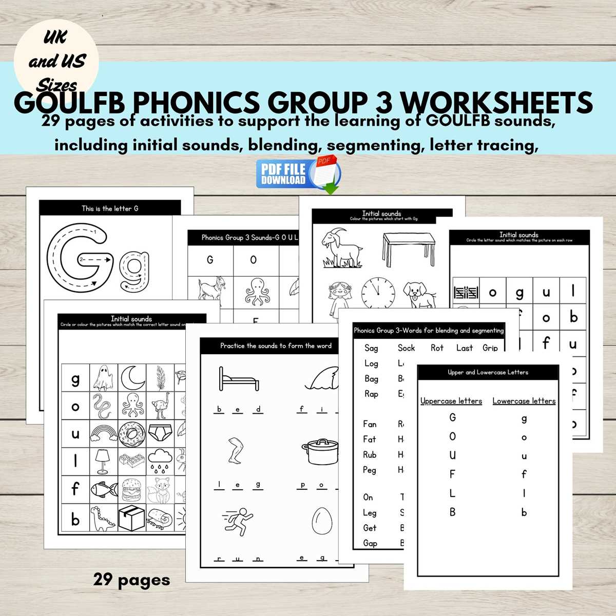 phonics printable worksheets