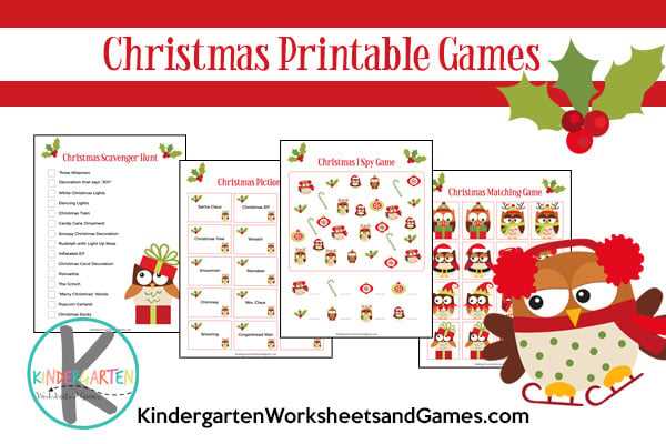 free christmas printable games