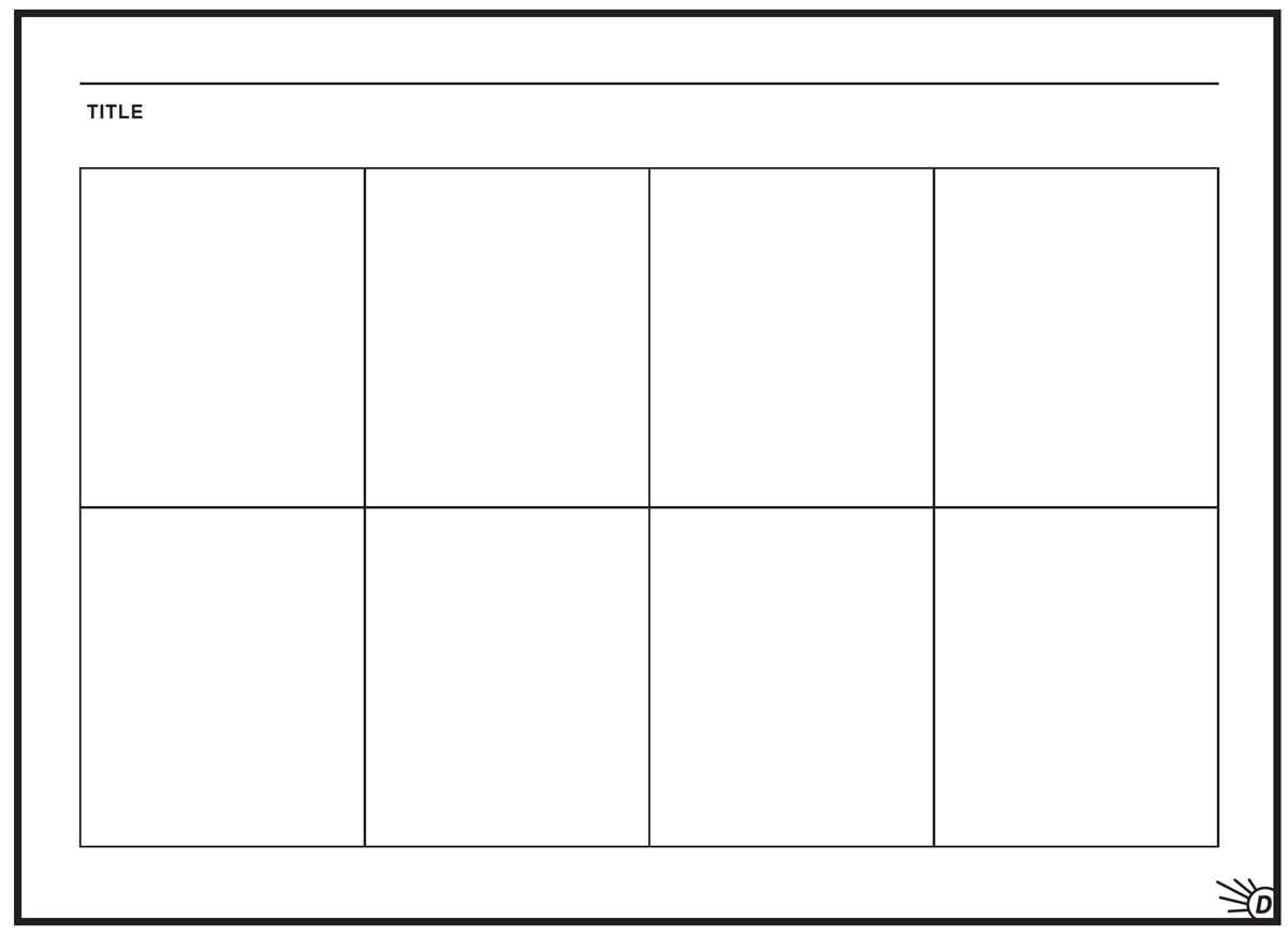 free printable comic strip template