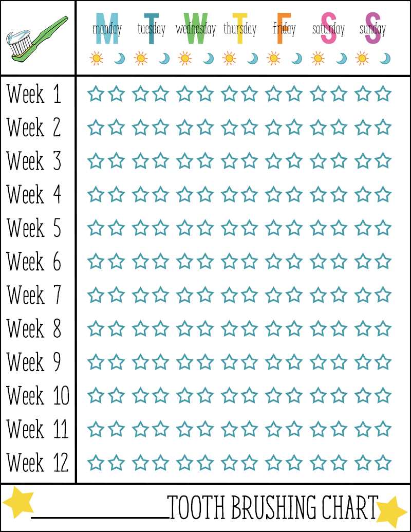 free printable tooth chart printable