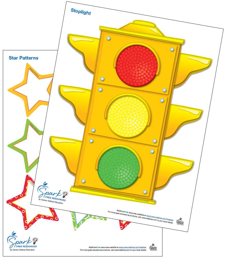 stop light behavior chart printable