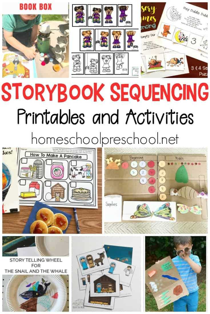 story sequencing pictures printables