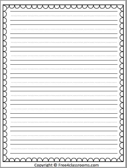 writing paper free printable