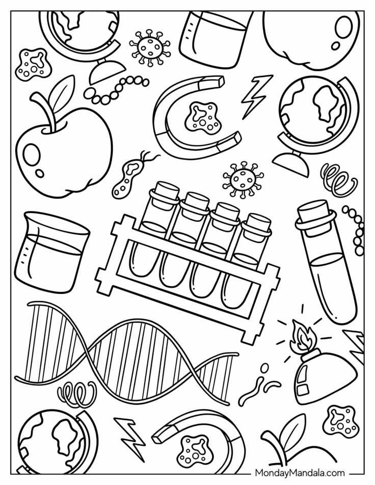 science coloring pages printable
