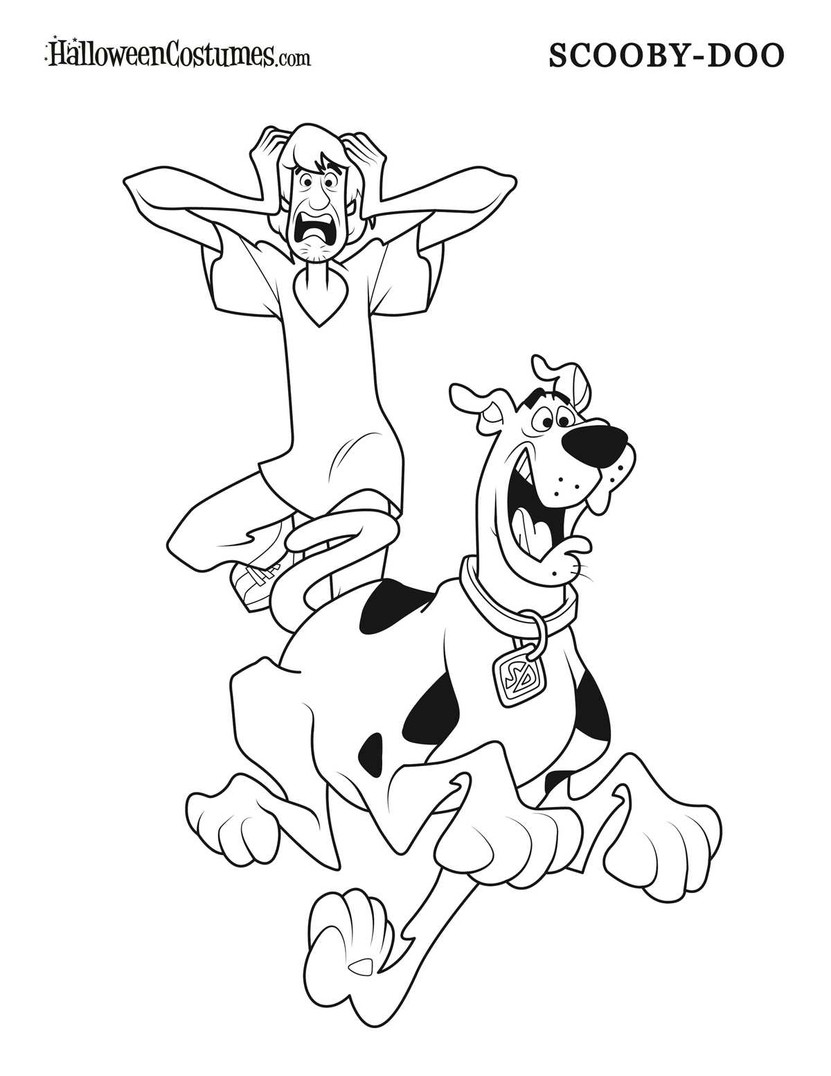 scooby doo free printable coloring pages scooby doo free printable coloring pages