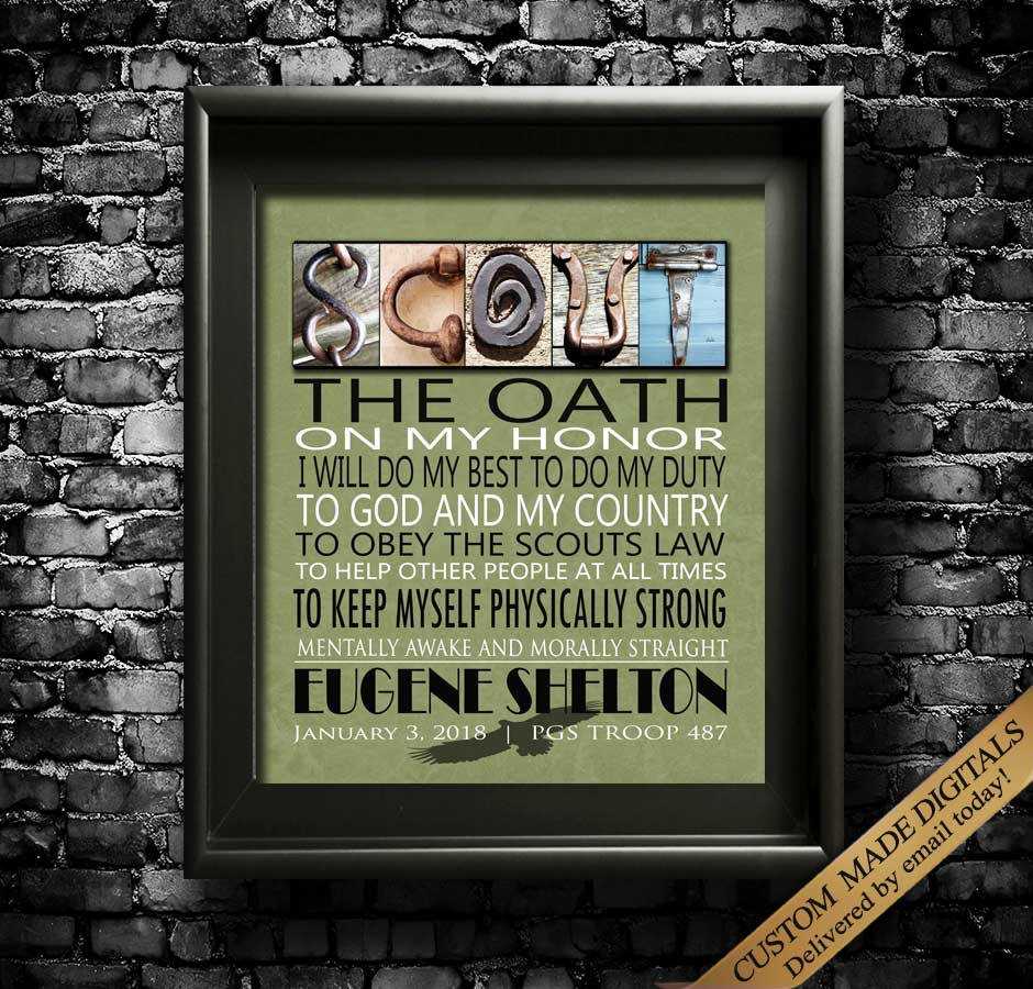 scout oath and law printable free