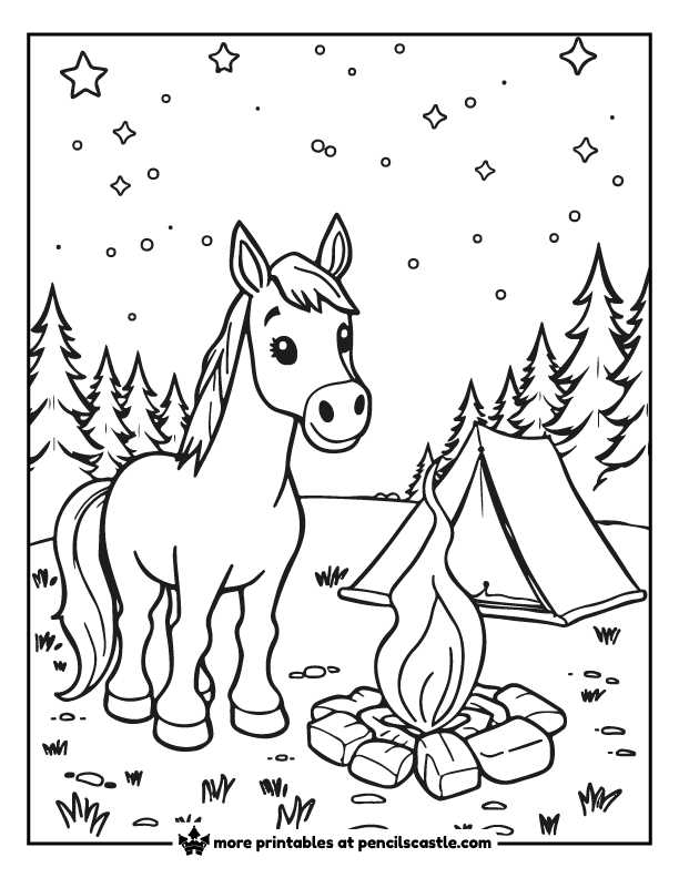 free printable coloring pages of horses