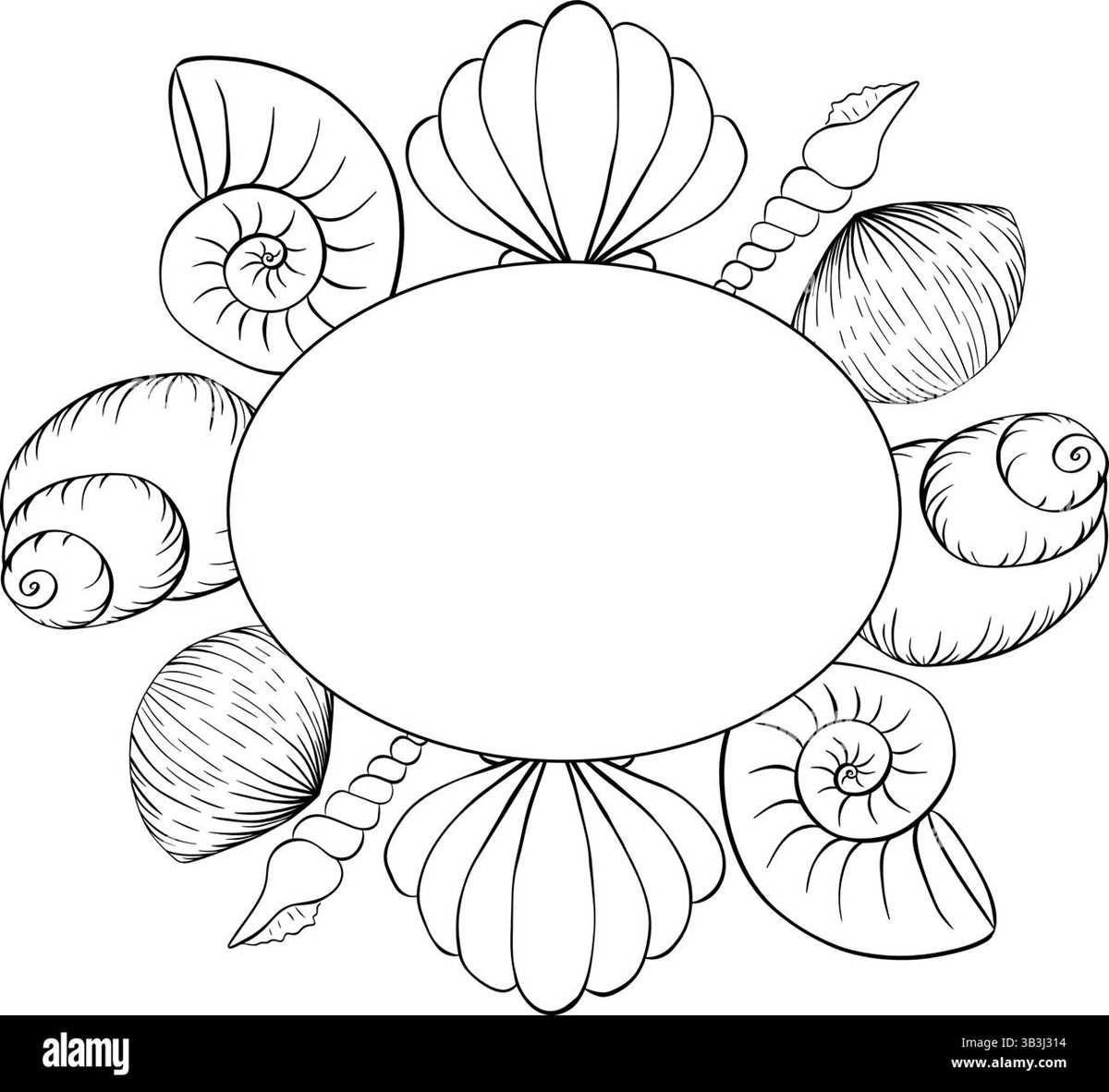 seashell templates printable