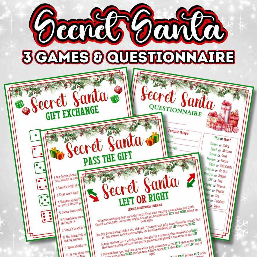 secret santa printable questionnaire secret santa printable questionnaire