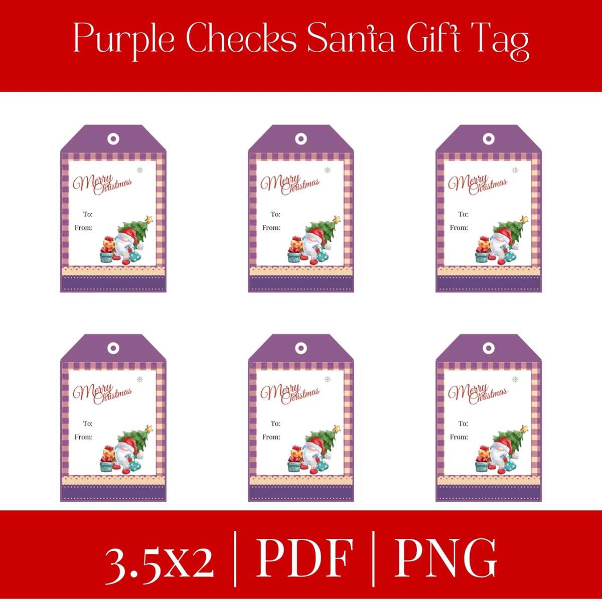 secret santa tags free printable