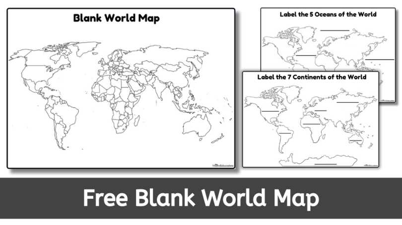 free printable worksheets on continents and oceans